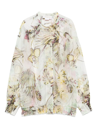 Jungle Orchids Blouse