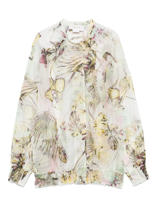 Jungle Orchids Blouse