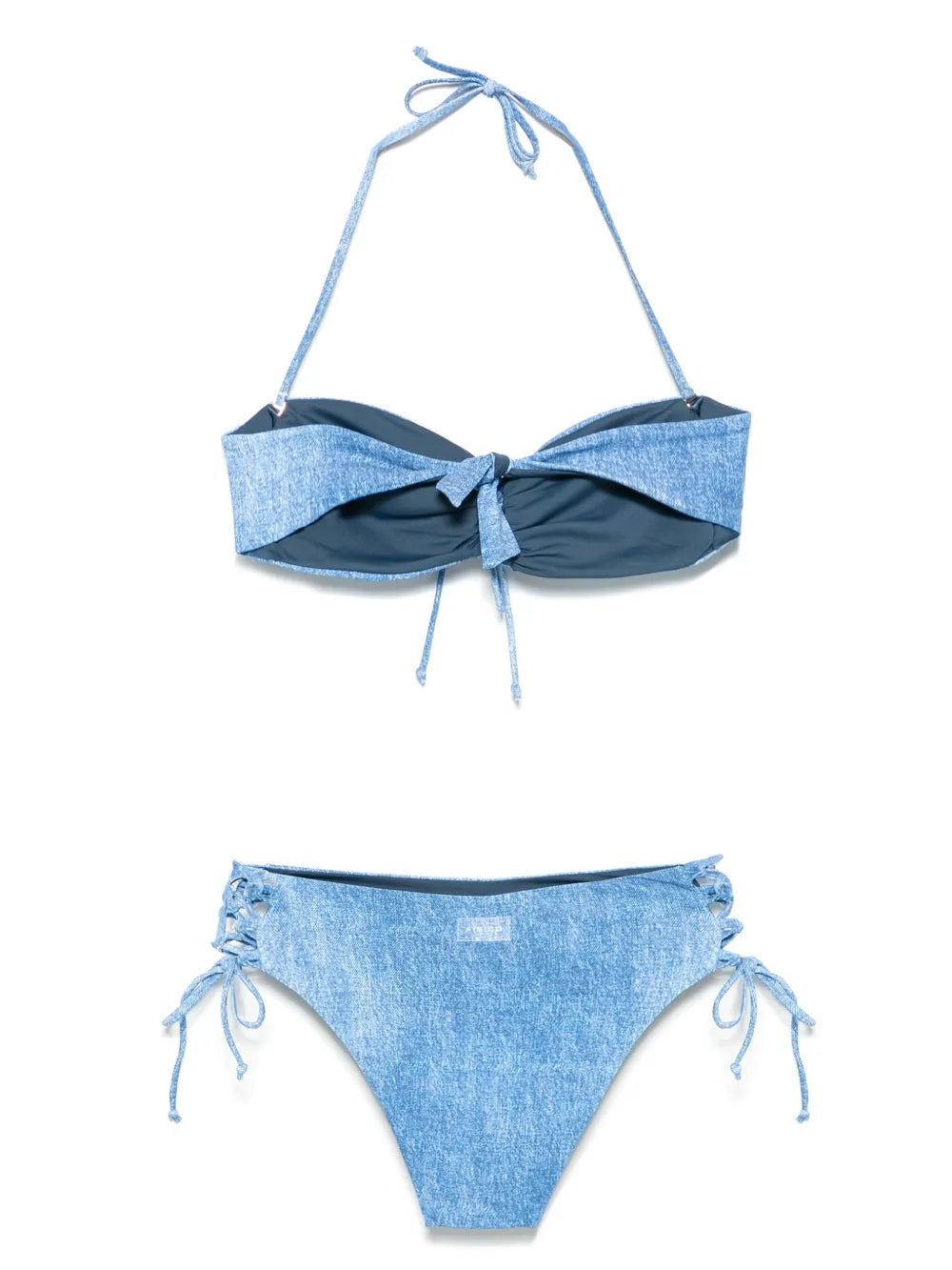 Denim-Print Bikini