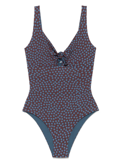 Polka Dot-Print Swimsuit
