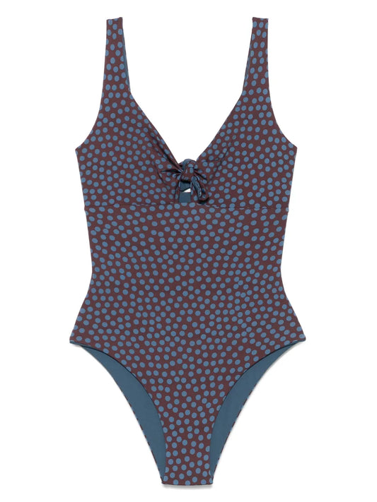 Polka Dot-Print Swimsuit
