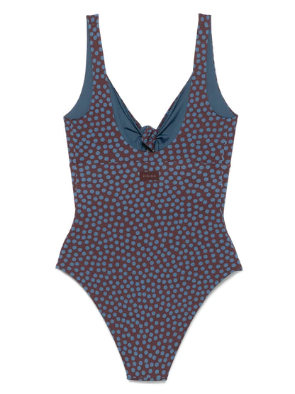 Polka Dot-Print Swimsuit