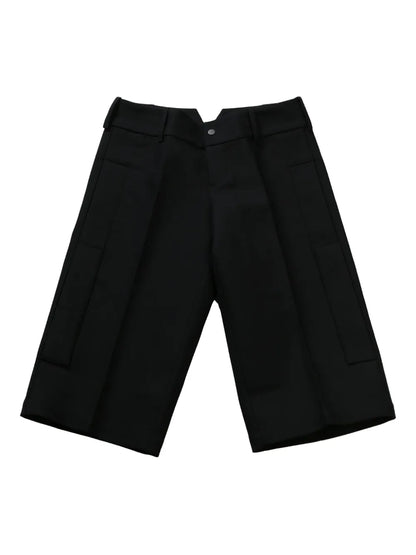 Cut-Out Waist Detailing Bermuda Shorts