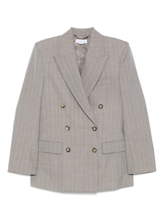 Pinstripe-Pattern Blazer