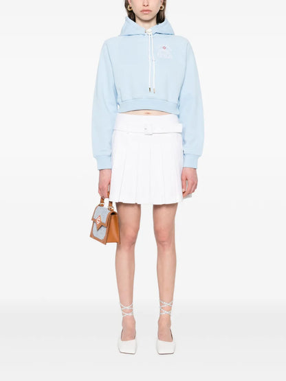 Looking At The Beauty Of The World Cropped Hoodie