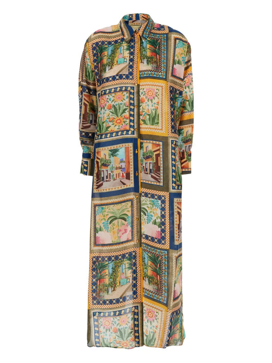 Jau Printed Shirt Dress