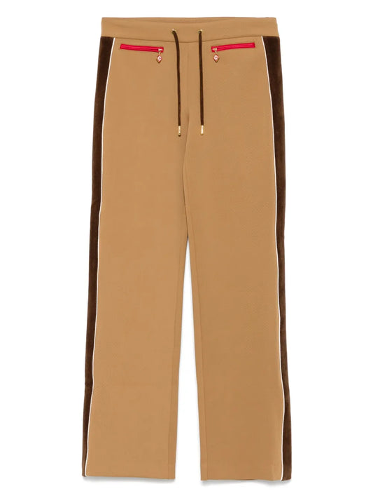 Chenille Panelled Track Pants