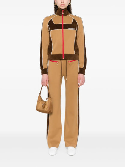 Chenille Panelled Track Pants