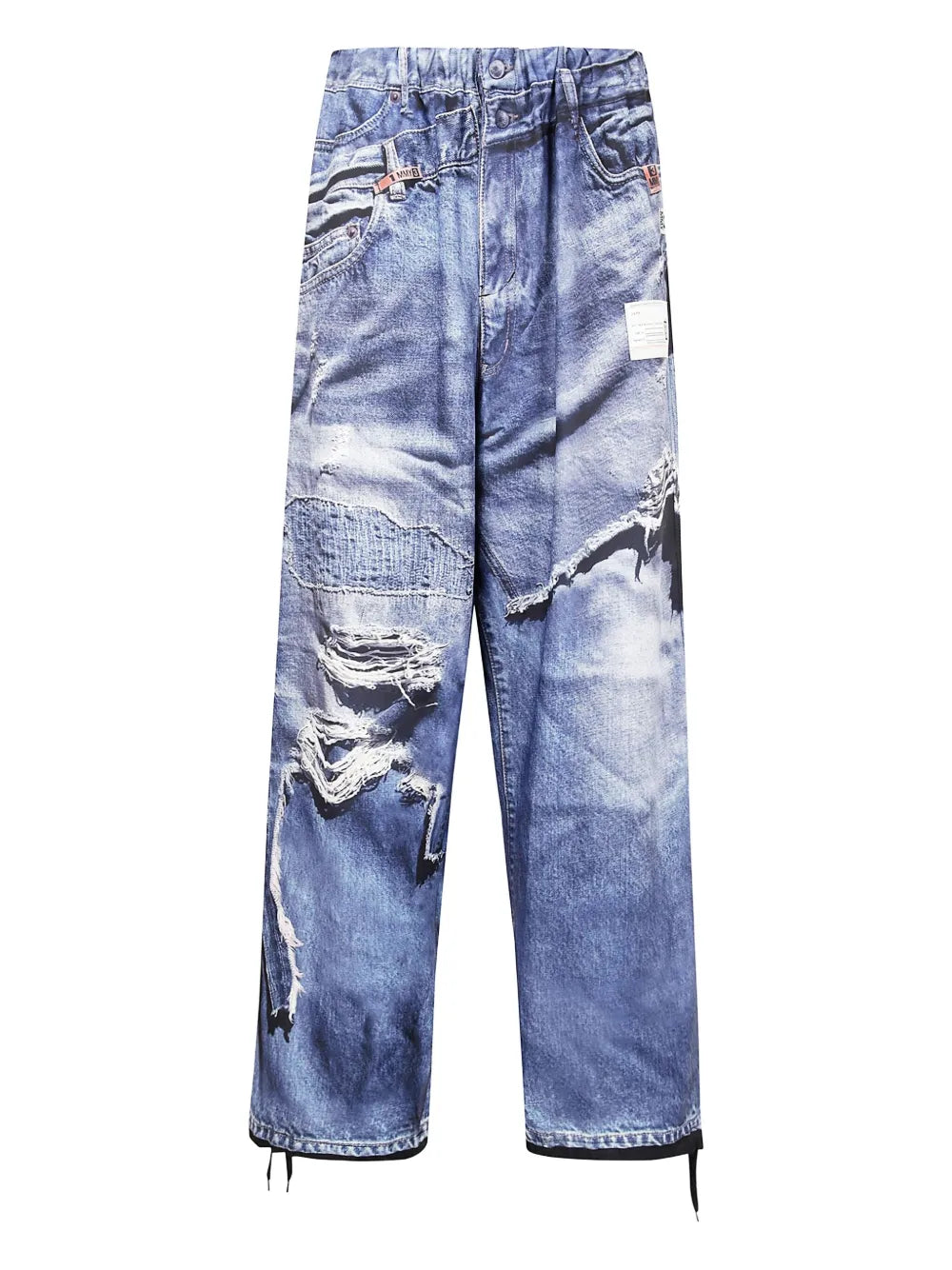 Graphic-Print Jeans