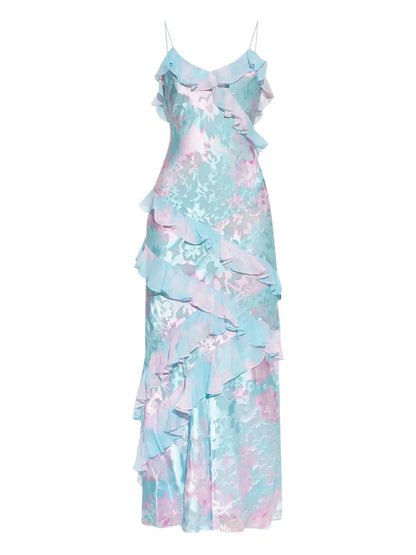Ruffled Long Dress