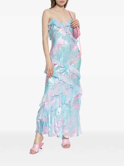 Ruffled Long Dress