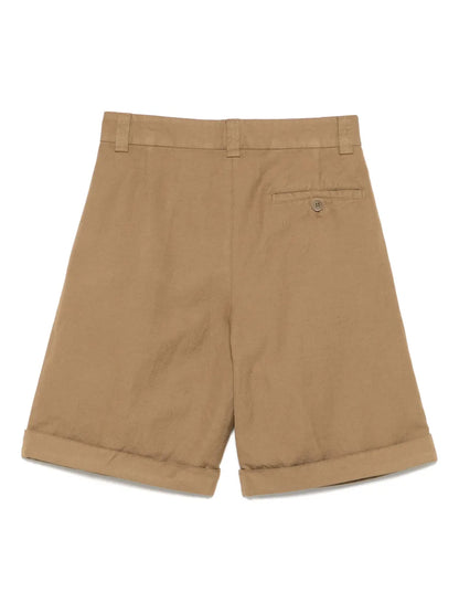 Pleat-Detailed Shorts