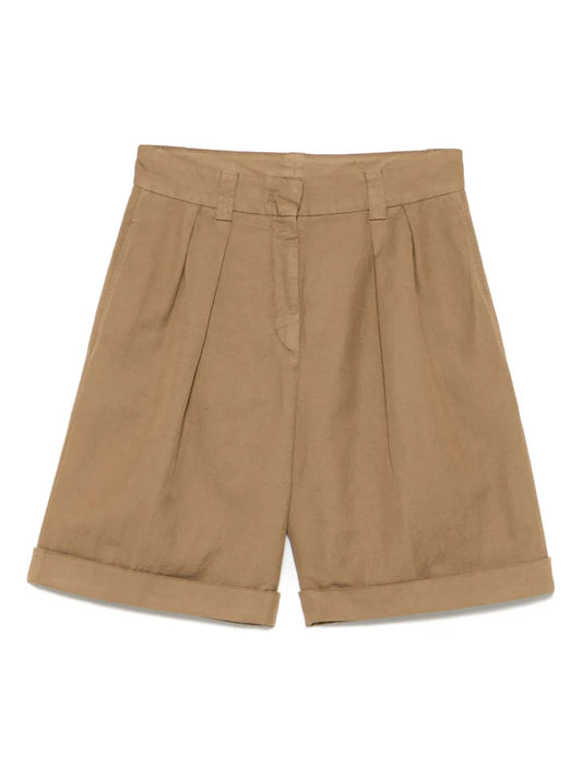 Pleat-Detailed Shorts