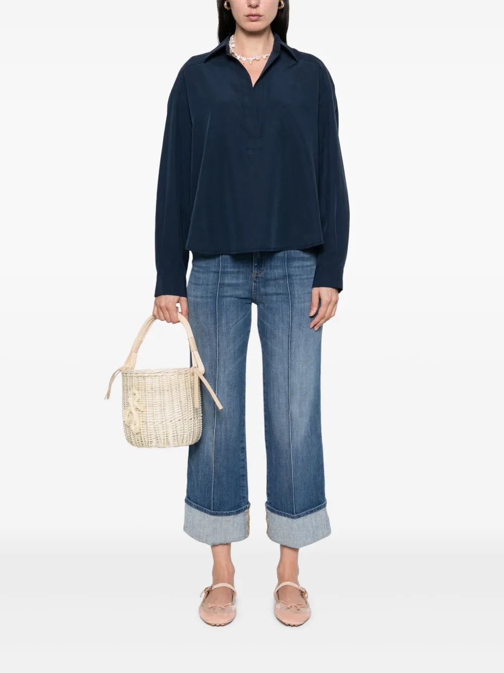 Classic-Collar Blouse