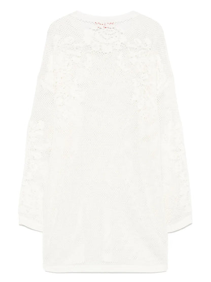 Crochet Floral T-Shirt