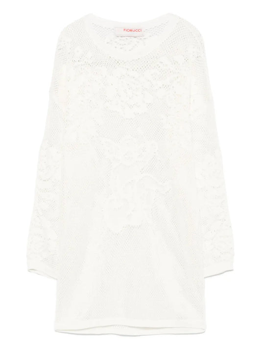 Crochet Floral T-Shirt