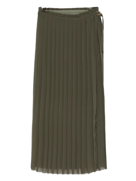 Pleated Midi Skirt
