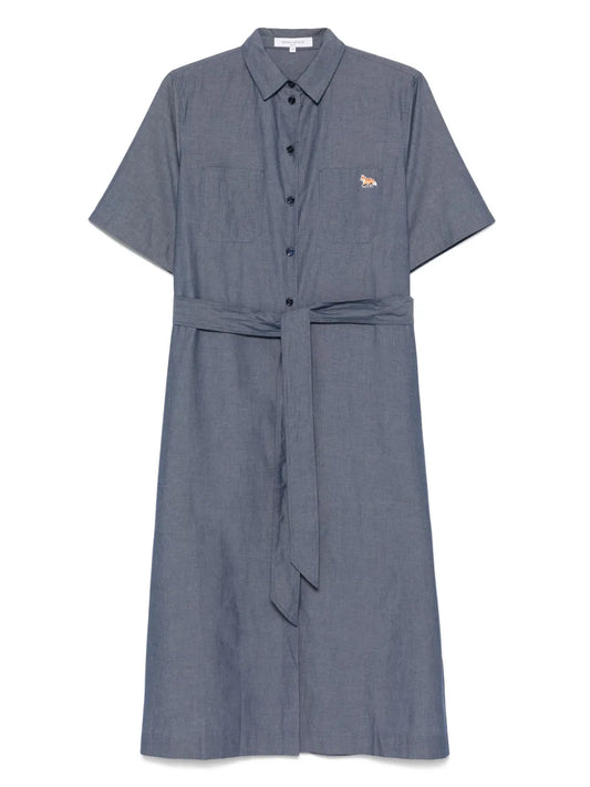 Double-Pocket Midi Dress