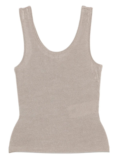 Logo-Eyelet Tank Top
