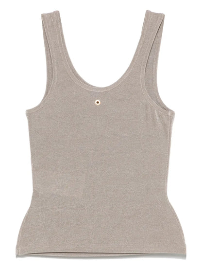 Logo-Eyelet Tank Top