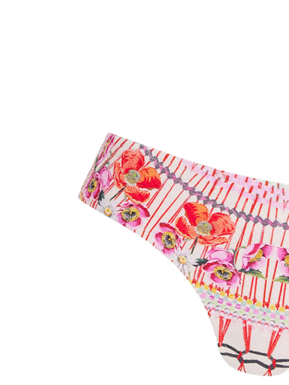 Pomegranate Floral-Print Bikini Set