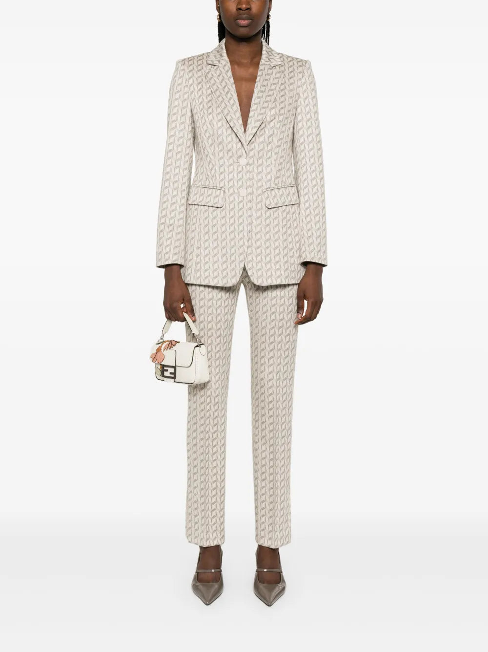 Graphic-Jacquard Blazer