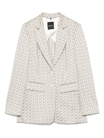 Graphic-Jacquard Blazer