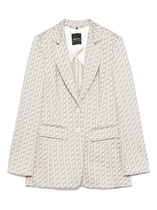 Graphic-Jacquard Blazer