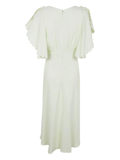 V-Neck Midi Dress