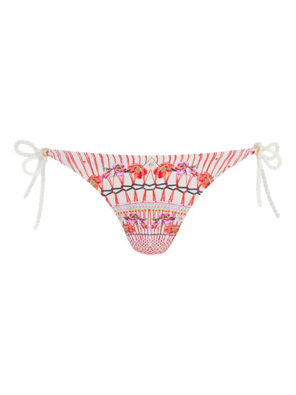 Pomegranate Floral-Print Bikini Bottom
