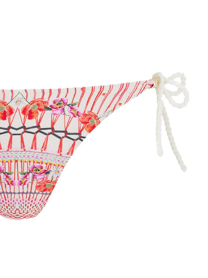 Pomegranate Floral-Print Bikini Bottom