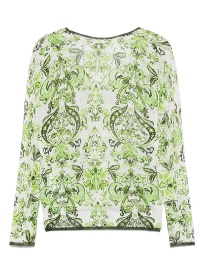 Bandana-Jacquard Top