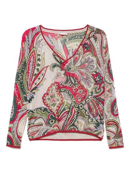 Bandana-Jacquard Top