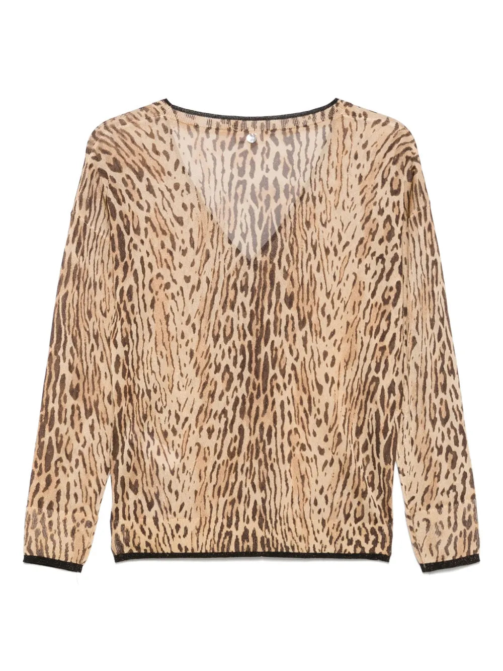 Leopard-Jacquard Top