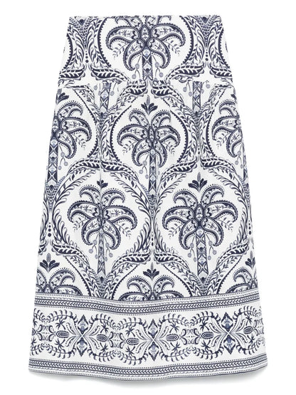 Tropical Cameo Maxi Skirt