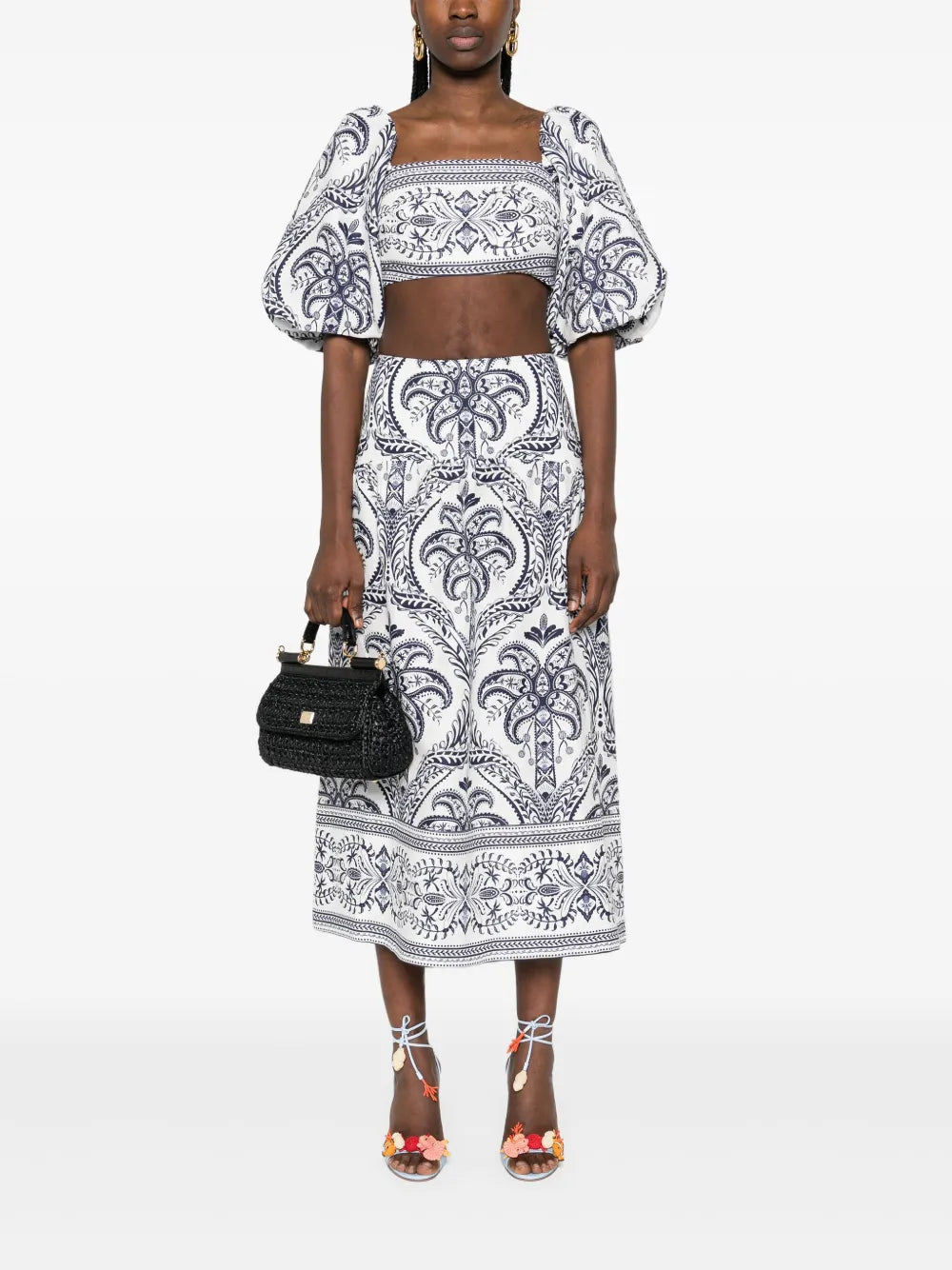 Tropical Cameo Maxi Skirt