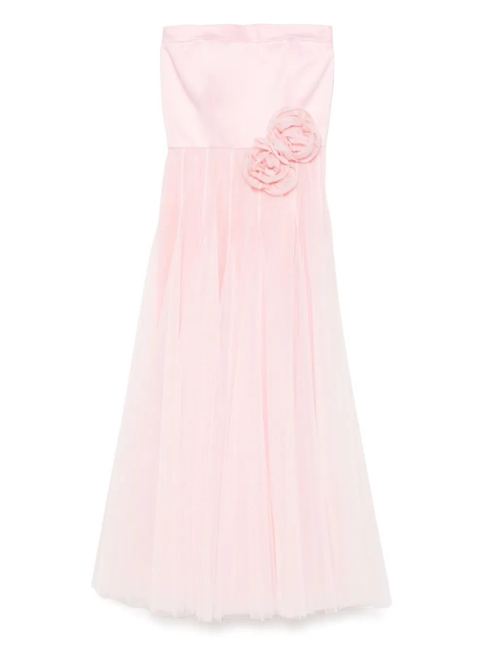 Floral-Appliqué Gown