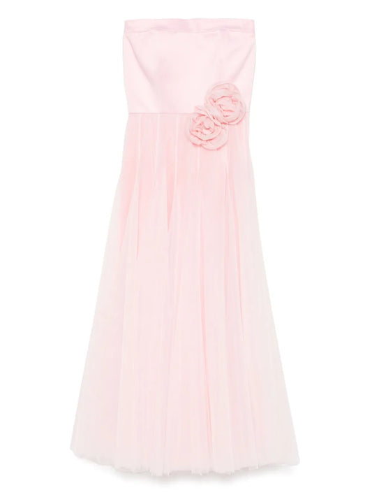 Floral-Appliqué Gown