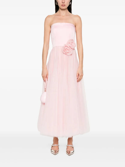 Floral-Appliqué Gown