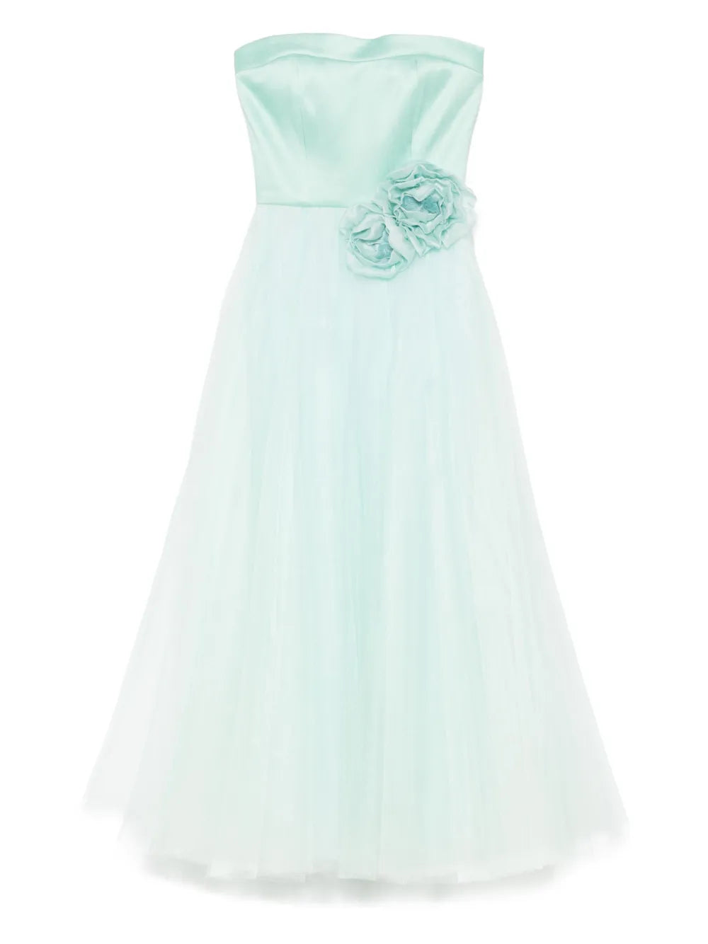 Floral-Appliqué Gown