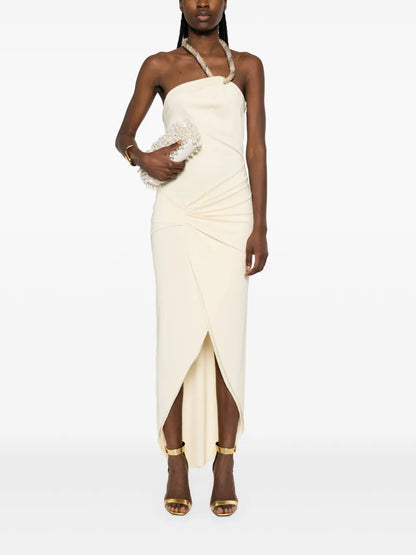 Draped-Detailing Maxi Dress
