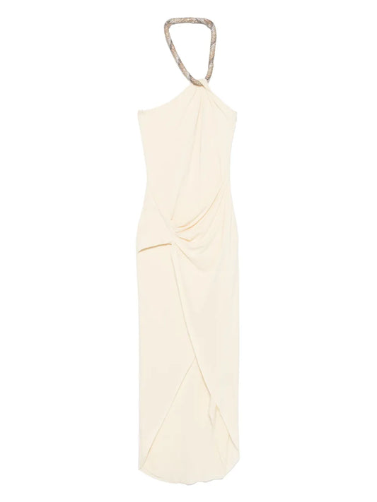Draped-Detailing Maxi Dress