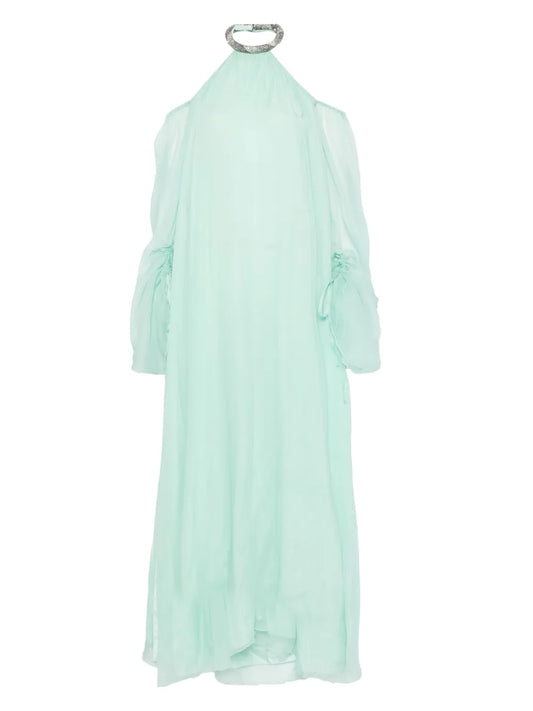 Silk Chiffon Maxi Dress
