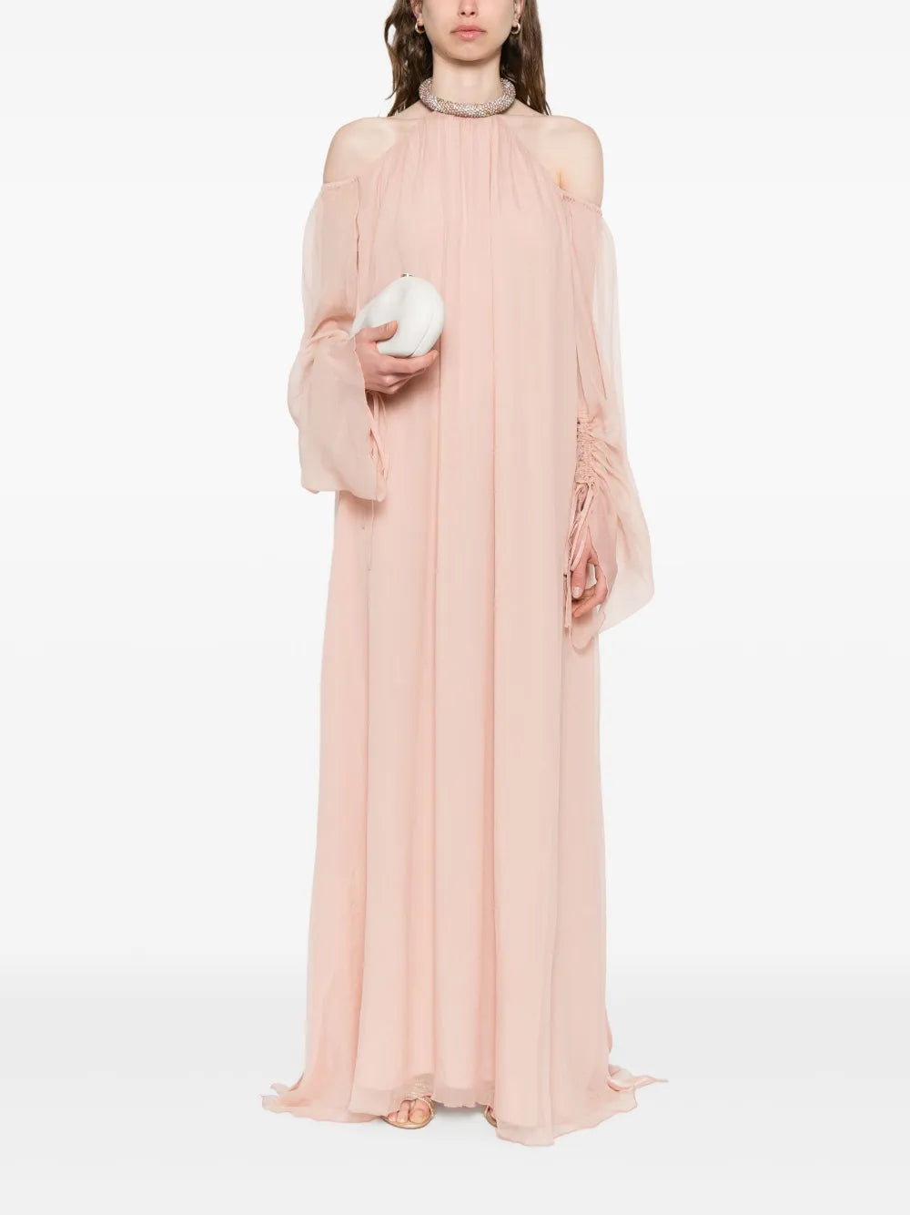 Silk Chiffon Maxi Dress
