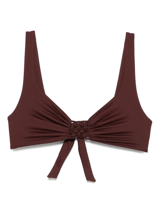 Macramé-Detail Bikini Top