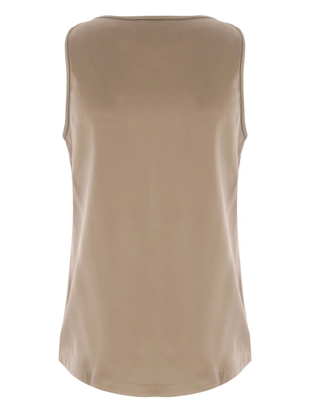 Silk-Satin Tank Top