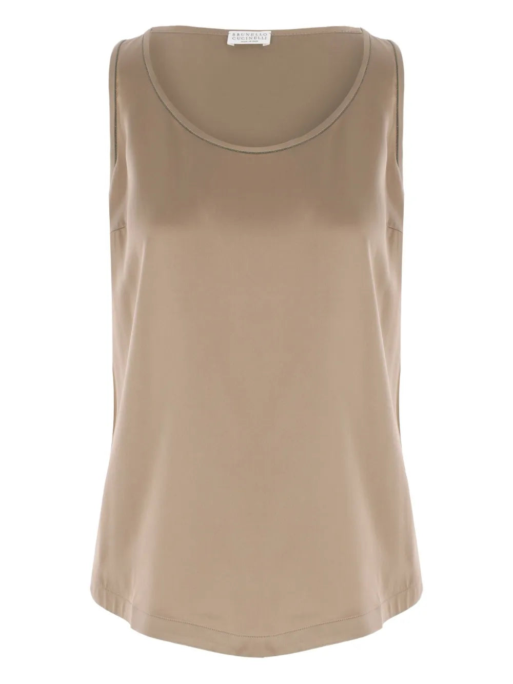 Silk-Satin Tank Top