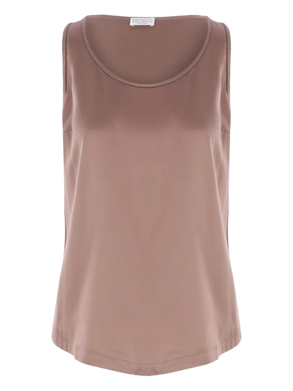 Silk-Satin Tank Top