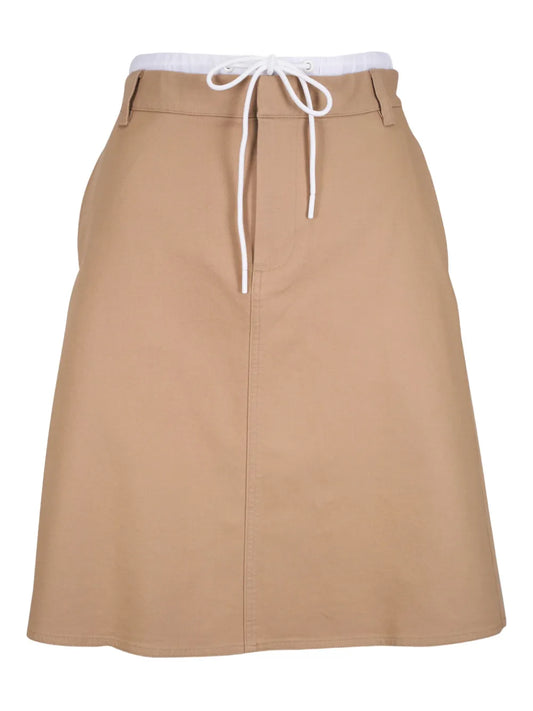 Stretch-Cotton Skirt