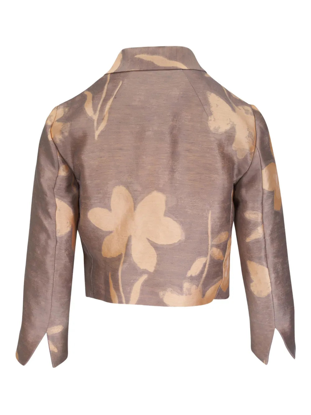 Floral-Print Cropped Jacket